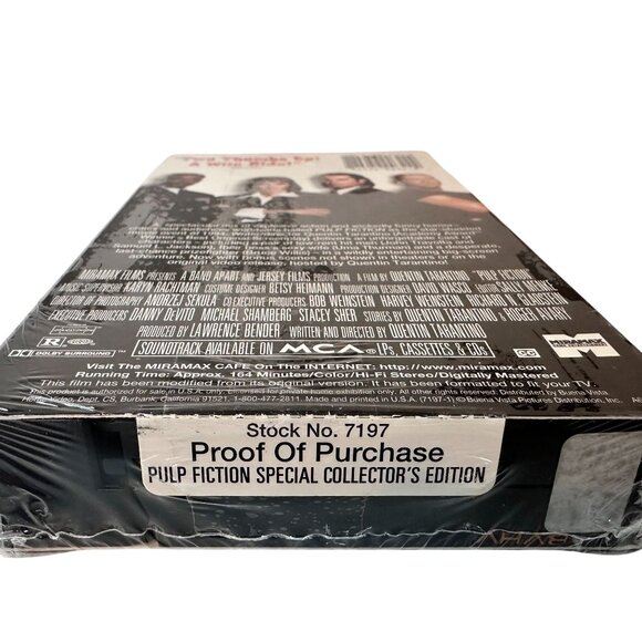Pulp‎ Fiction Special Collectors Edition VHS NEW Quentin Tarantino BONUS SCENES - Picture 7 of 16